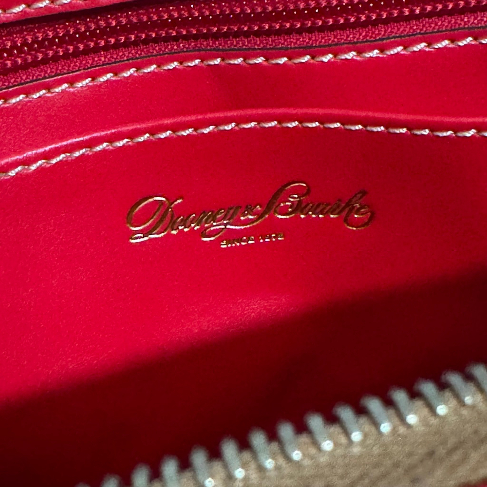 Dooney & Bourke Red Leather Belvedere Ambler Crossbody Bag, Like New, Authentic - Picture 6 of 12
